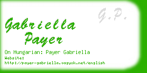 gabriella payer business card